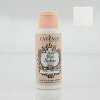 Фарба матова для тканини Style Matt Fabric Paint, 59 мл, Білило, Cadence, 505F-601