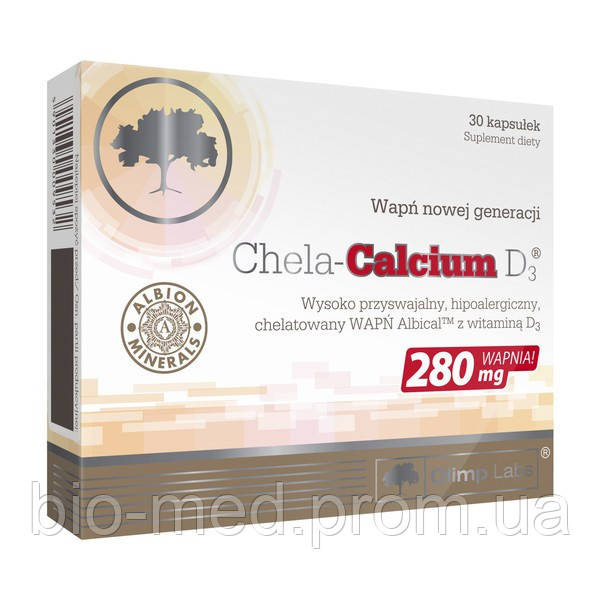 Olimp Chela-Calcium D3 — для кісток і кісткової системи, 30 шт., фото 1