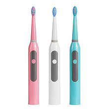 Електрична зубна щітка Comfort, акумуляторна. (біла/рожева/бірюзова)