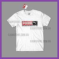 Футболка Puma 'Box Logo' с биркой | Пума | Белая
