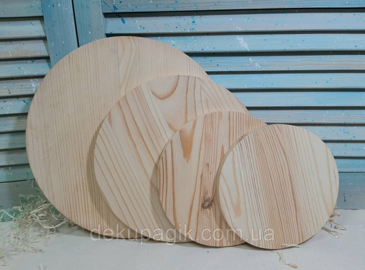 Основа для брашування Коло 35см. Сосна., фото 1