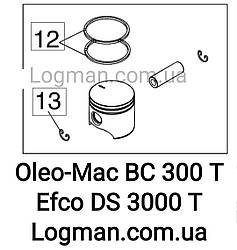 Оригінальний поршень Oleo-Mac BC300T,BC320T/Efco DS3000T,BS3200T