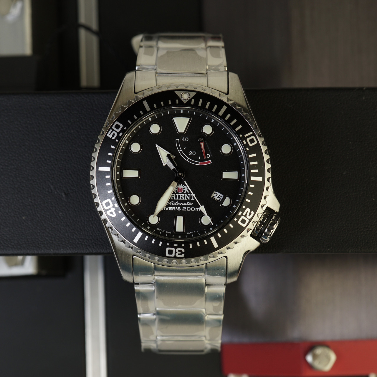 ORIENT RA EL0001B00B Triton Black Automatic Diver Sapphire JAPAN Dealer Time 1127431029