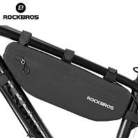 Велосипедная сумка под раму Rockbros AS043 3л BlackGold Edition Водонепроницаемая
