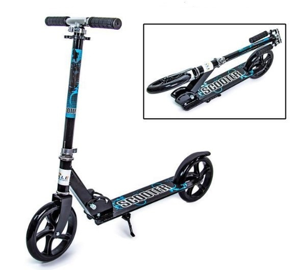 Самокат двоколісний для хлопчика від 5 років Scale Sports Scooter 460 чорний