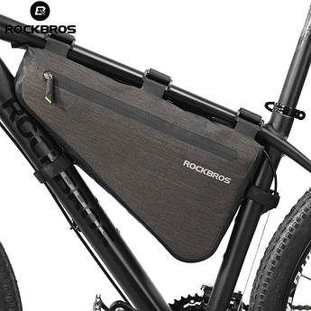 Велосипедна сумка під раму Rockbros 8 л AS-017 BlackGold Edition Водонепроникна