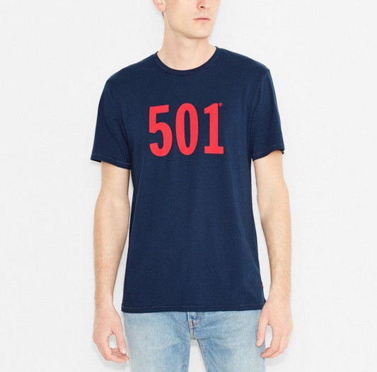 Чоловіча футболка Levis 501 Tee — Dress Blues (L)