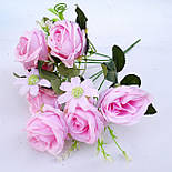 Букет троянда з ромашкою 35 см (20 шт. в уп), фото 4