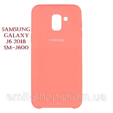 Оригінальний чохол Soft touch для Samsung Galaxy J6 2018 (SM-J600) Рожевий, фото 2