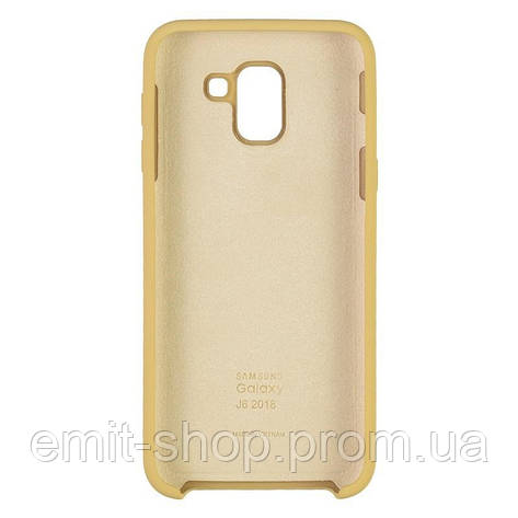 Оригінальний чохол Soft touch для Samsung Galaxy J6 2018 (SM-J600) Золотий, фото 2