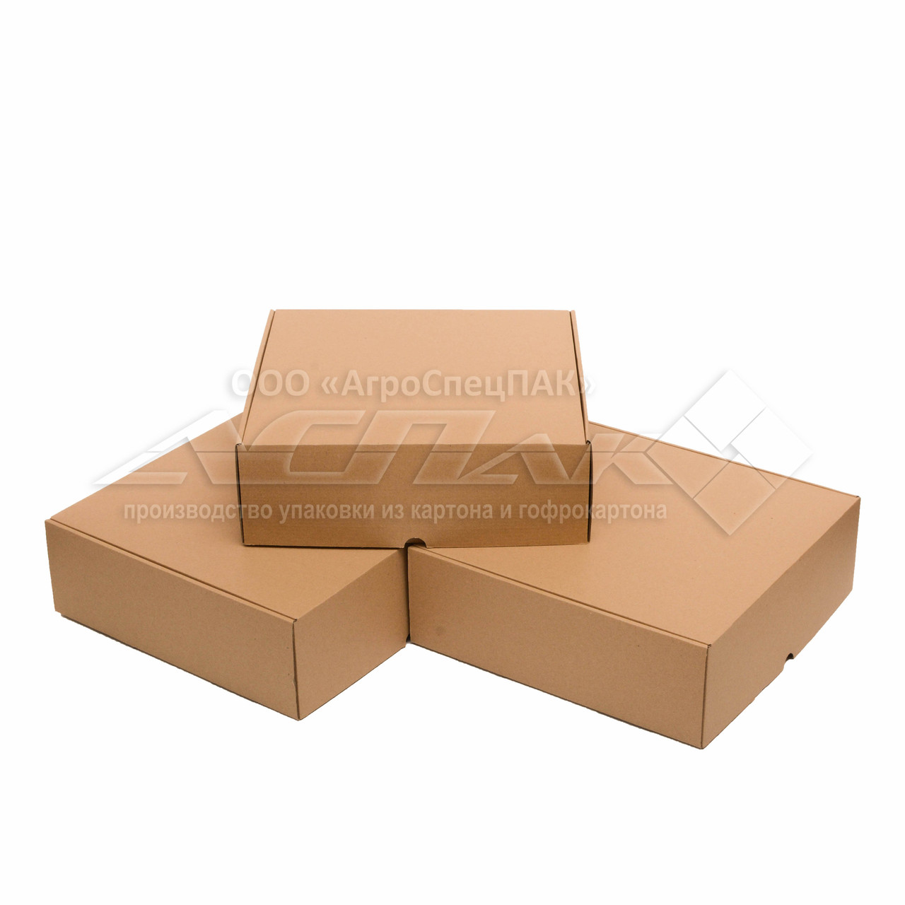 Картонные коробки 300*300*100 бурые - фото 2 - id-p1127615809