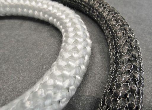 Шнур еластичний STE550 6 мм термоізоляційний ущільнювальний зі скловолокна для камінів, топок і димоходів, фото 1