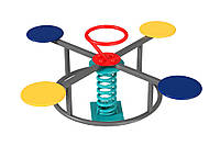 Качалка на пружині для дитячого майданчика KDG на 4 дитини Карусель 103х103х79см