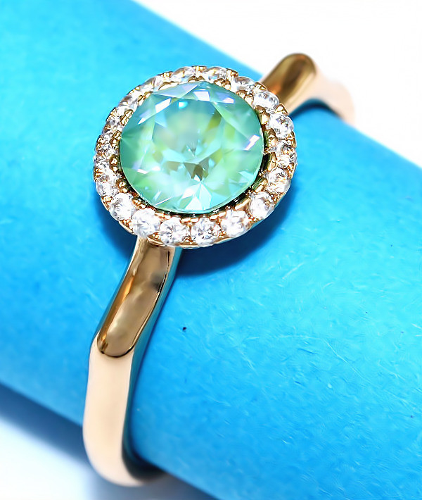 Каблучка XР. Позолота 18К. Камені: Swarovski. Є: 17р