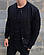 Бомбер чоловічий трикотажний АСОС чорний | Куртка весняна-осіння ЛЮКС якості, фото 2