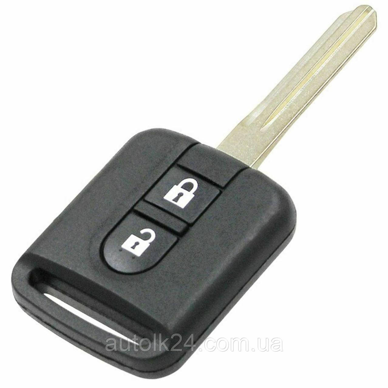Ключ Nissan 2 кнопки (корпус) лезо NSN14