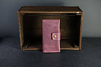 Женский кожаный кошелек Berty 18 см, натуральная Винтажная кожа, цвет Бордо