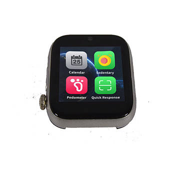 Розумний годинник-телефон 1.54" смарт-годинник з камерою Smart Watch Z6S (сірий чорний ремінець)