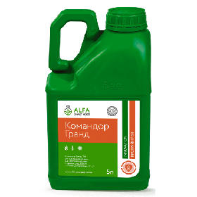 Інсектицидний Командор Гранд (Імідаклоприд 500 г/л + альфа-циперметрин 50 г/л) ALFA Smart Agro 5 л