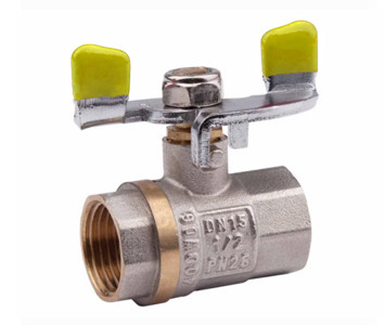 Кран кульовий для газу 1/2" ВВ метелик, фото 1