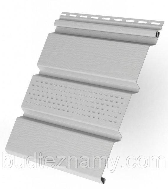 Софіт Білий перфорований, суцільний 3000х300 мм, (0,9 кв. м/шт.), "RAINWAY" Україна., фото 1