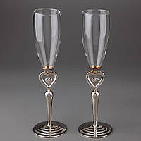 Свадебные бокалы Veronese 2 шт 1013G пара парные бокалы на свадьбу на торжество для шампанского