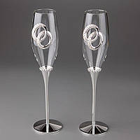 Свадебные бокалы Veronese 2 шт 1006G пара парные бокалы на свадьбу на торжество для шампанского
