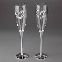 Свадебные бокалы Veronese 2 шт 1005G пара парные бокалы на свадьбу на торжество для шампанского