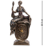 Часы настольные Veronese Девушка с зеркалом 22,5 см 1906295 часы на стол веронезе статуэтка с часами