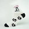 Шкарпетки білі з принтом "Хаскі", фото 2