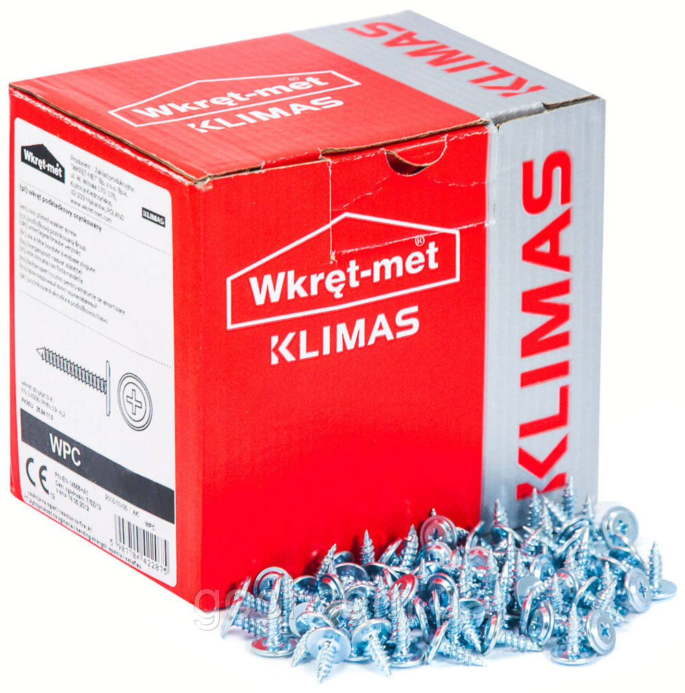 Саморез с прессшайбой Wkret-met WPC 4,2x25 мм по металлу острый без ...