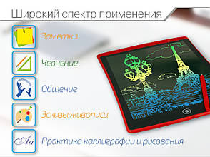 LCD-планшет для малювання DEX DWT8516 Red 8.5" кольоровий, фото 2