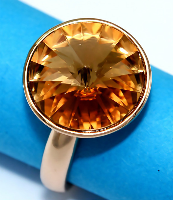 Каблучка XР. Позолота 18К. Камені: Swarovski. Є: 16р