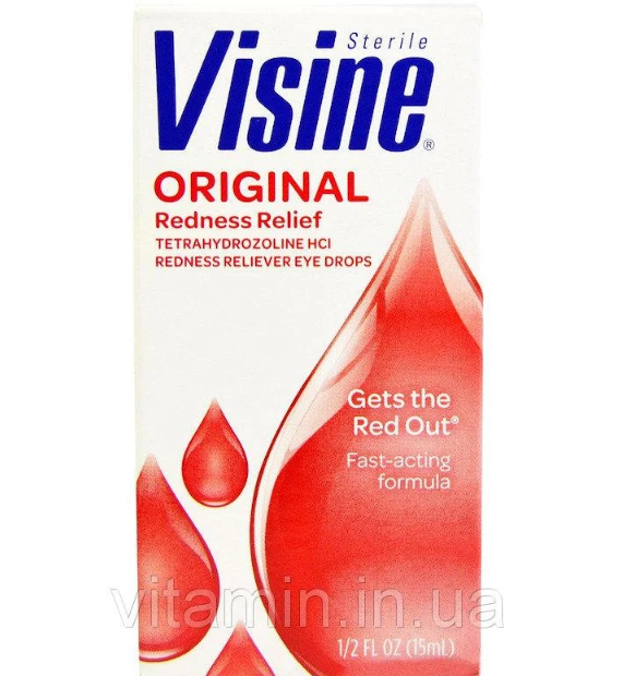 Visine-Глазні краплі для зняття почервоніння