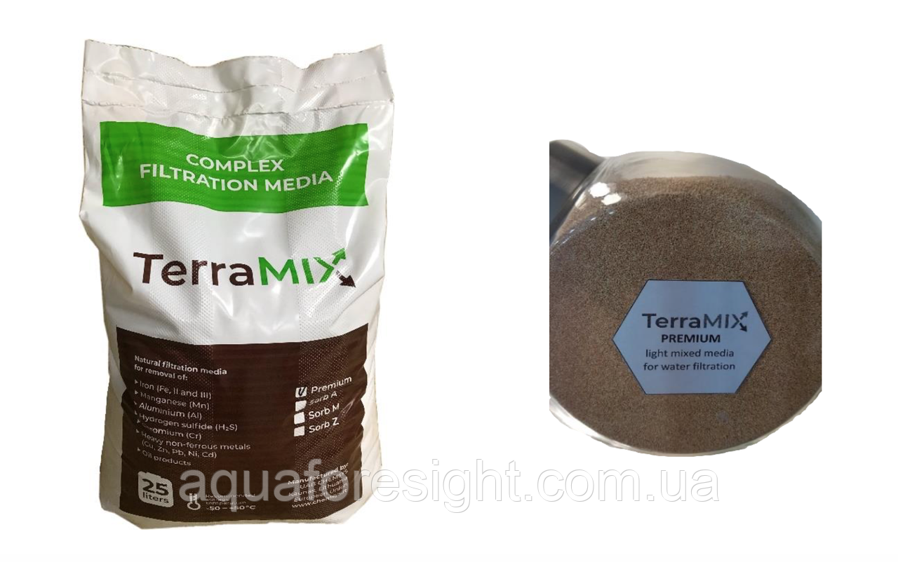 TerraMIX PREMIUM — для видалення (заліза, марганцю й нафтових продуктів) аналог Сорбент МС (25 л) ціна з ПДВ