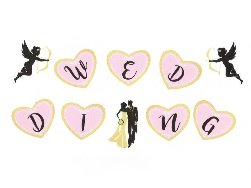 Гірлянда "Wedding блискітки". Довжина 2.5м.