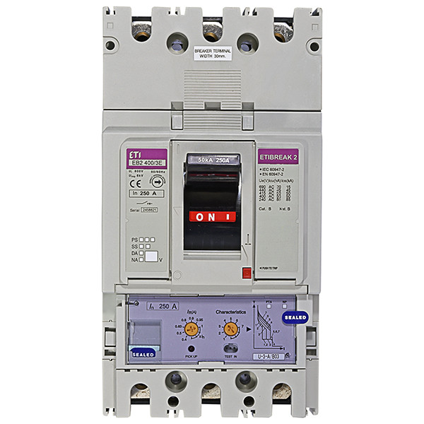Автоматичний вимикач EB2 400/3E 250А 3Р 50кА ETI 4671111
