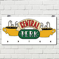 Ключниця настінна горизонтальна Central perk 36х18 см (KEDM_20F012)