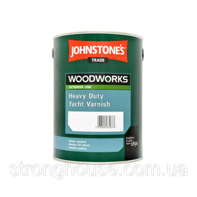 Johnstone's Yacht Varnish 5л Лак флотського якості Джонстоун Яхт Ванишь
