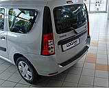 Захисна накладка на задній бампер для Renault Dacia Logan MCV I 2007-2012, фото 4