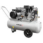 Компресор двоциліндровий ремінний 2.5 кВт 335 л/хв 10бар 50 л (2 крани) SIGMA (7044121)