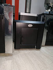 Кам'янка для сауни та лазні Класик Новаслав ПКС-01,02,04 (12,18,26 м³) з виносною топкою зі склом 200х200 мм, фото 4