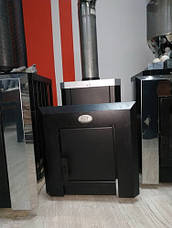 Кам'янка для сауни та лазні Класик Новаслав ПКС-01,02,04 (12,18,26 м³) з виносною топкою зі склом 200х200 мм, фото 3