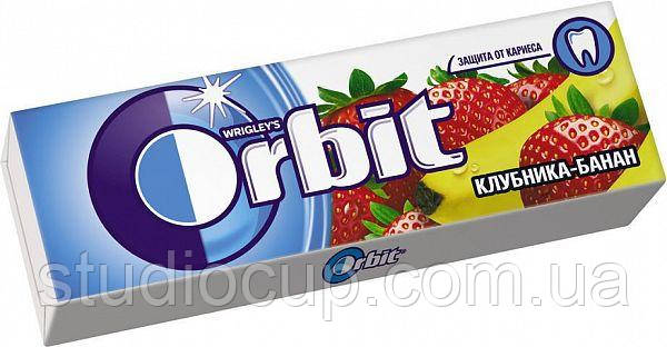 Жувальна гумка Orbit полуниця-банан