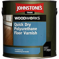 Johnstone's Quick Dry Polyurethane Floor varnish Gloss 5 л Швидковисихний лак для підлоги Джонстоун