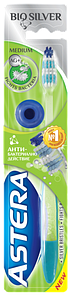 Зубна щітка Astera Bio Silver середньої жорсткості 1 шт