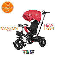 TILLY CANYON T-384 триколісний велосипед із батьківською ручкою Сірий Червоний