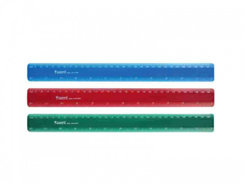 Лінійка пластикова 30 см кольорова Axent D9800-03