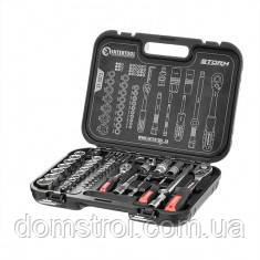 Набір інструментів 73 од. STORM, 1/2", 1/4", Сr-V INTERTOOL ET-8073, фото 1