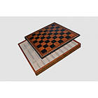 Шахова дошка для укладання шахів Nigri Scacchi (коричнева дошка) 35х35 (без фігур), фото 3